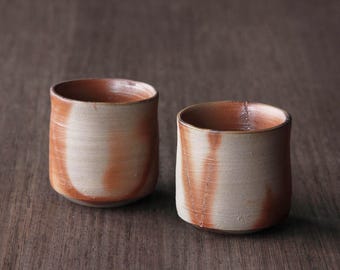 人間国宝　山本陶秀　備前　酒呑　ぐい呑 山本陶秀 最上作 備前酒呑 ぐい呑み 人間国宝 山本陶秀 最上