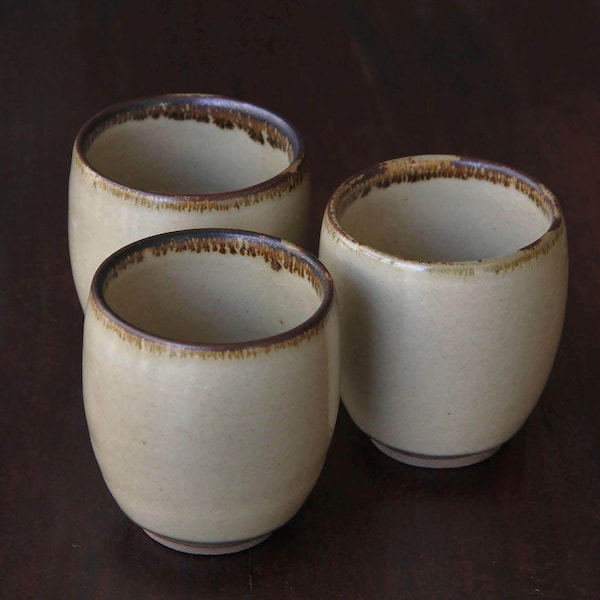 Japanese Pottery Tea Cups Etsy
