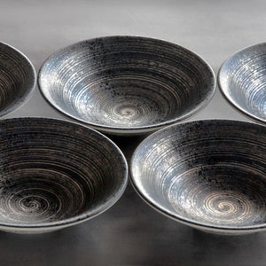 16cm / Silver Glaze Ceramic Bowl | Japanese Tableware