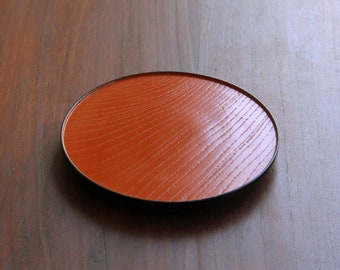 13.5cm / Wood Craft | Lacquered Plate | Japanese Tableware