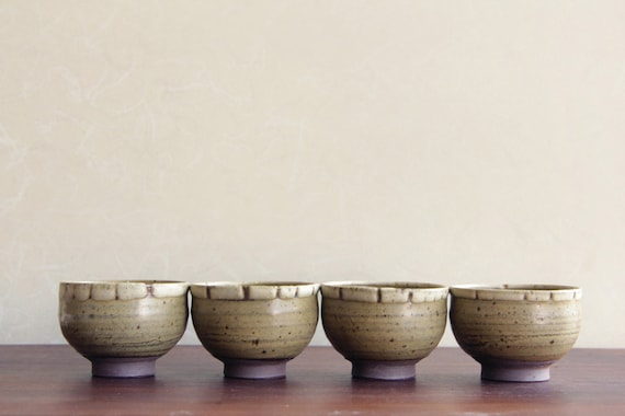 Shodai Ware Yunomi Tea Cup Japanese Vintage Ceramic