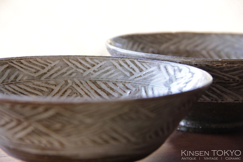 1001 Mishima Chawan Vintage Ceramic Chawan Cup Matcha Chawan Handmade Green Tea bowl glaze wheel thrown #C