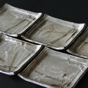 16cm / Square Plate by Morinobu Kimura | Japanese Tableware