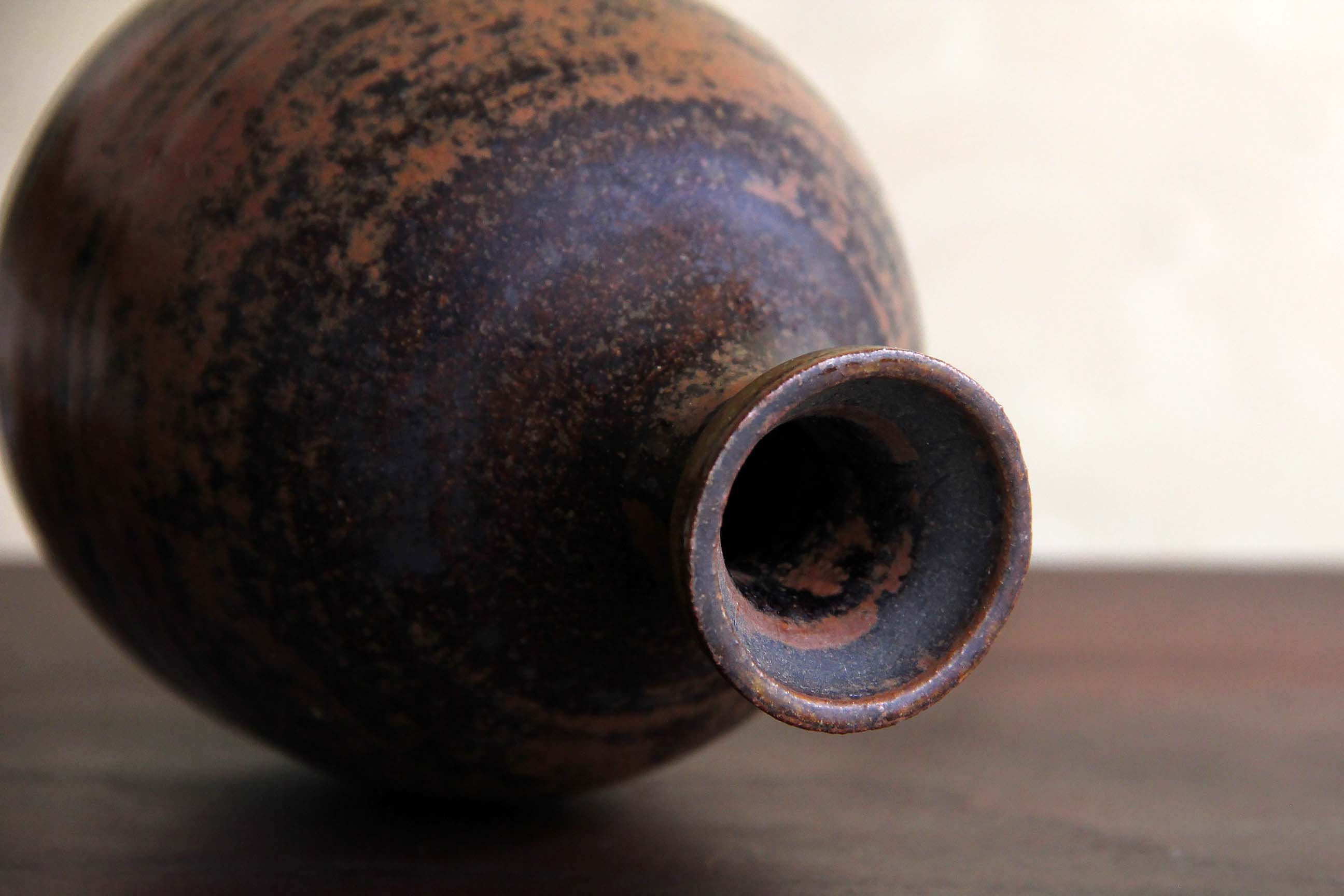 備前焼 とっくり 備前鶴首一合徳利 Bizen sake vessel | 備前焼 金重潤平