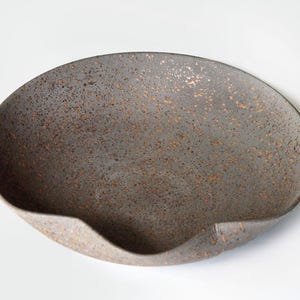 Ciotola in ceramica Echizen Yaki da 21 cm - Stoviglie giapponesi autentiche