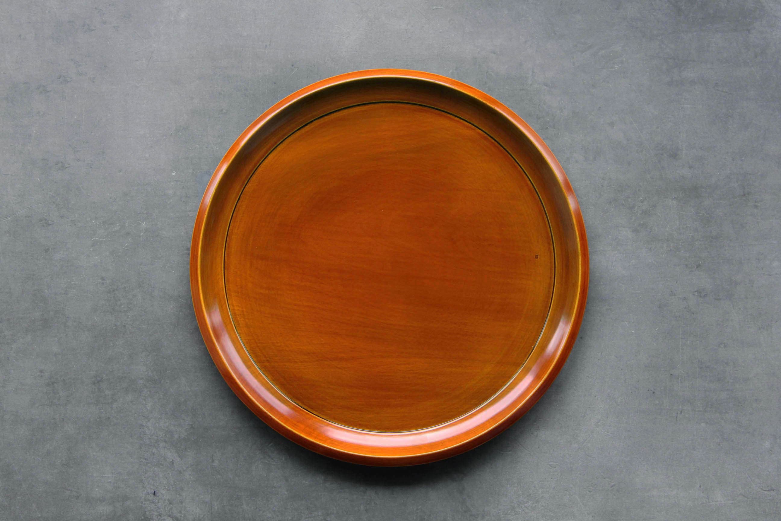 飛騨春慶　無形文化財　春慶塗　漆　お盆　半月盆　３枚セット 飛騨春慶塗 半月盆 岩本漆器店 5客セット - 生活骨董と古布の