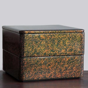 1940s Japanese Lacquered Food Box – Wajima-Nuri Jubako for Osechi Ryori