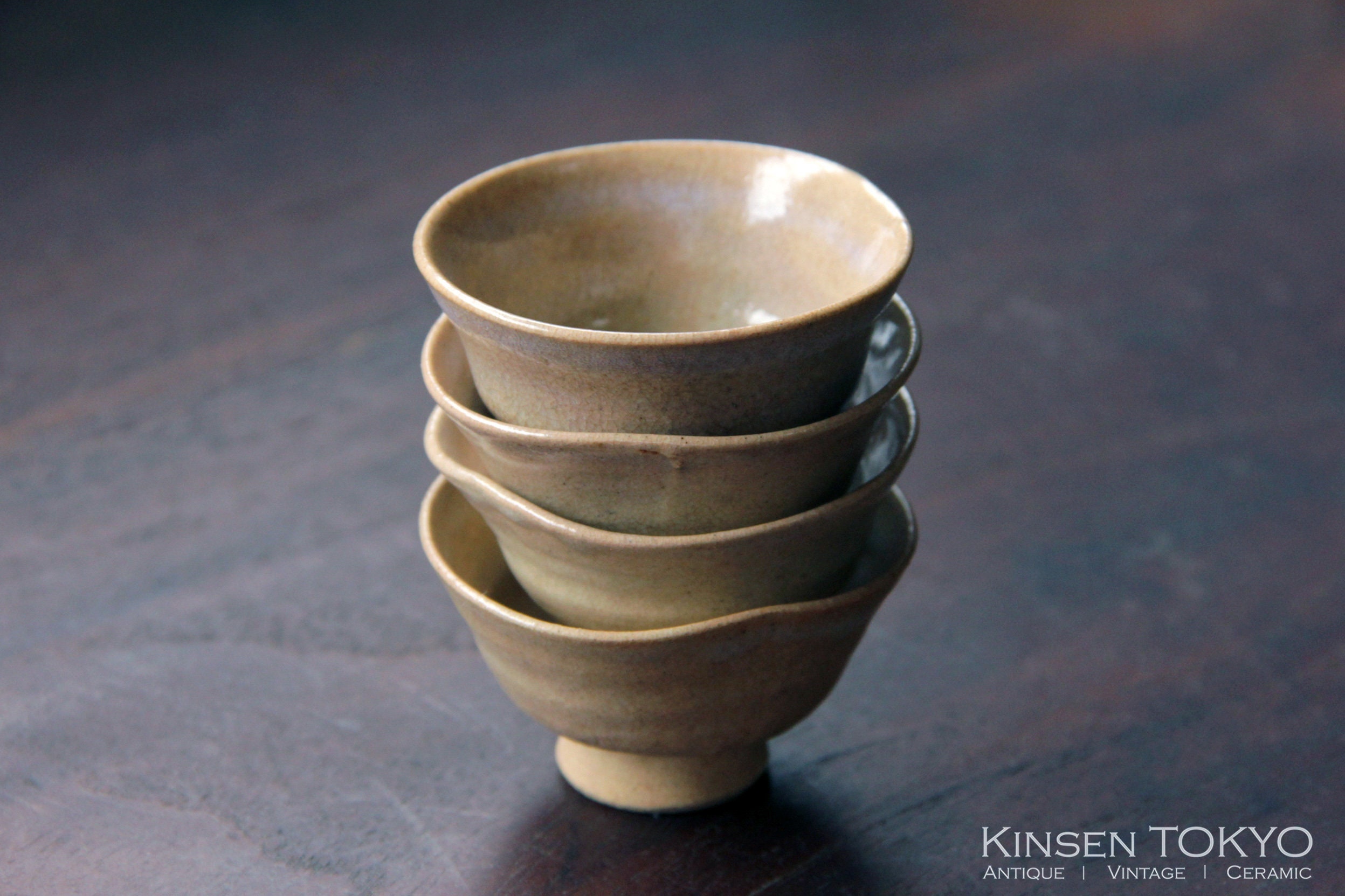 Sake Cup Ochoko Guinomi Japanese Vintage Ceramic Hagi Etsy