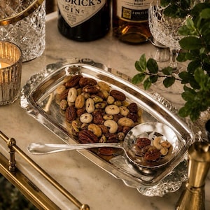 Silverplate Wm Rogers Cranberry Set - Etsy