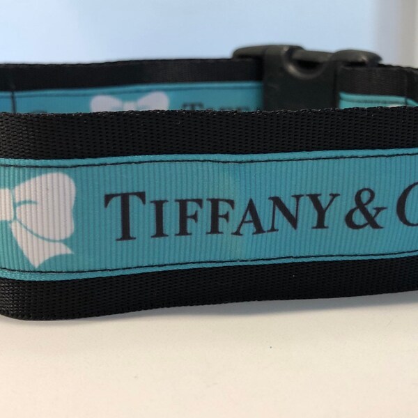 Buckle Dog Collar (14-18" neck) Tiffany & Co. ribbon