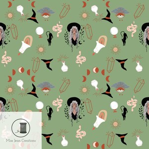 Seamless &quot;Sisters of the Moon&quot; file, png, jpeg, jpg, download file, seamless file, seamless pattern, witch pattern