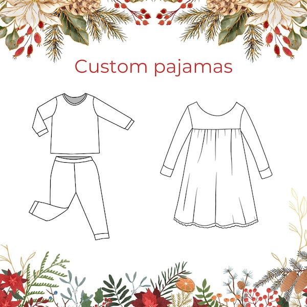 PREORDER Christmas Pajamas | Christmas Jammies | Christmas Eve Jammies | Christmas Nightgown | Nightgown | Pajamas | Custom Pajamas
