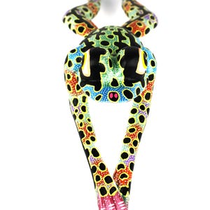 Oaxacan Wood Carving Leaping Frog Alebrije by David Adrian Blas Mexican Folk Art Oaxaca Mexico image 11