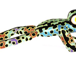Oaxacan Wood Carving Leaping Frog Alebrije by David Adrian Blas Mexican Folk Art Oaxaca Mexico image 4