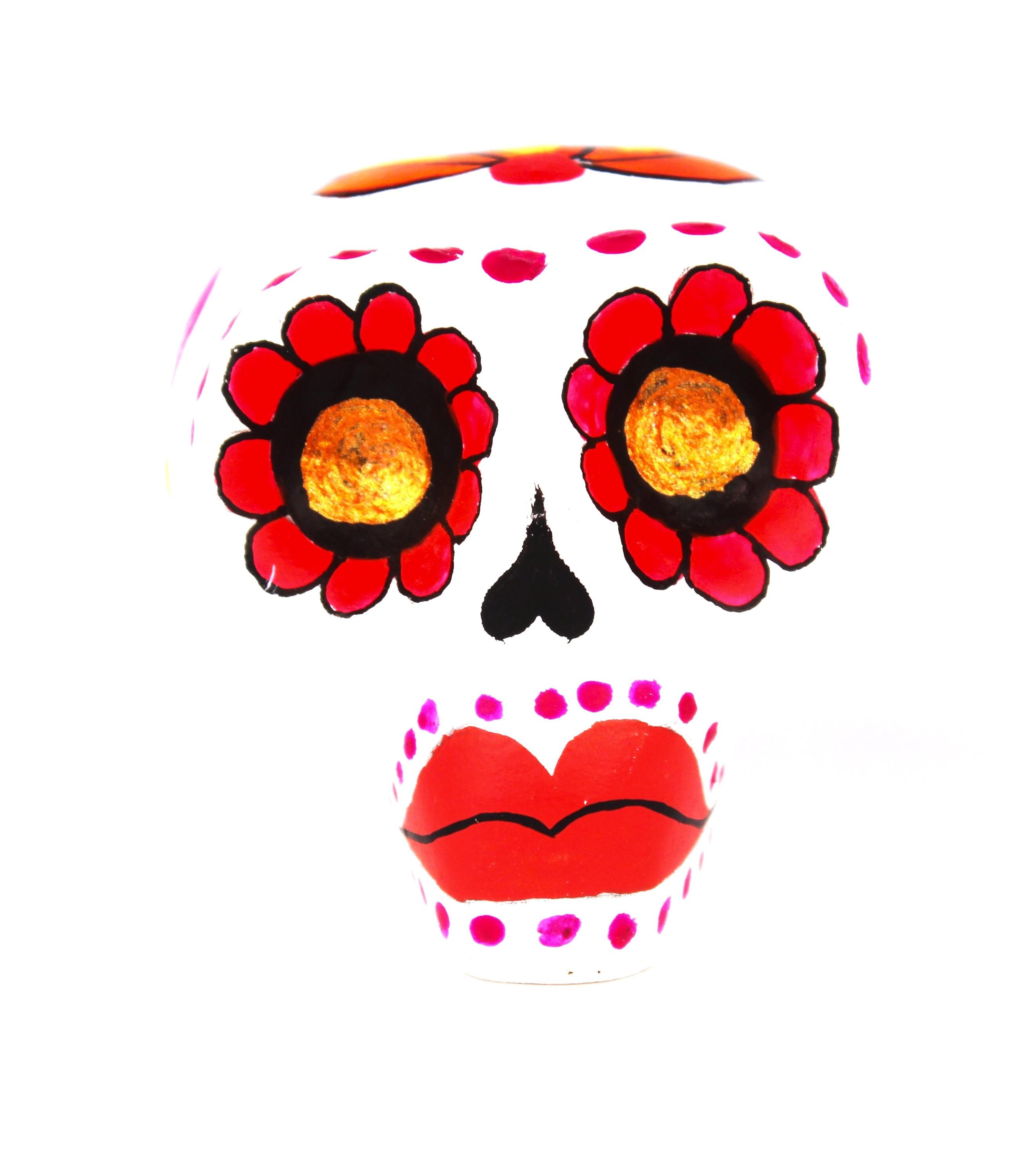 Oaxacan Wood Carving Small Skeleton Skull Calavera Day of the Dead Dia de los Muertos Victoria Blas Alebrije Oaxaca Mexico Mexican Folk Art