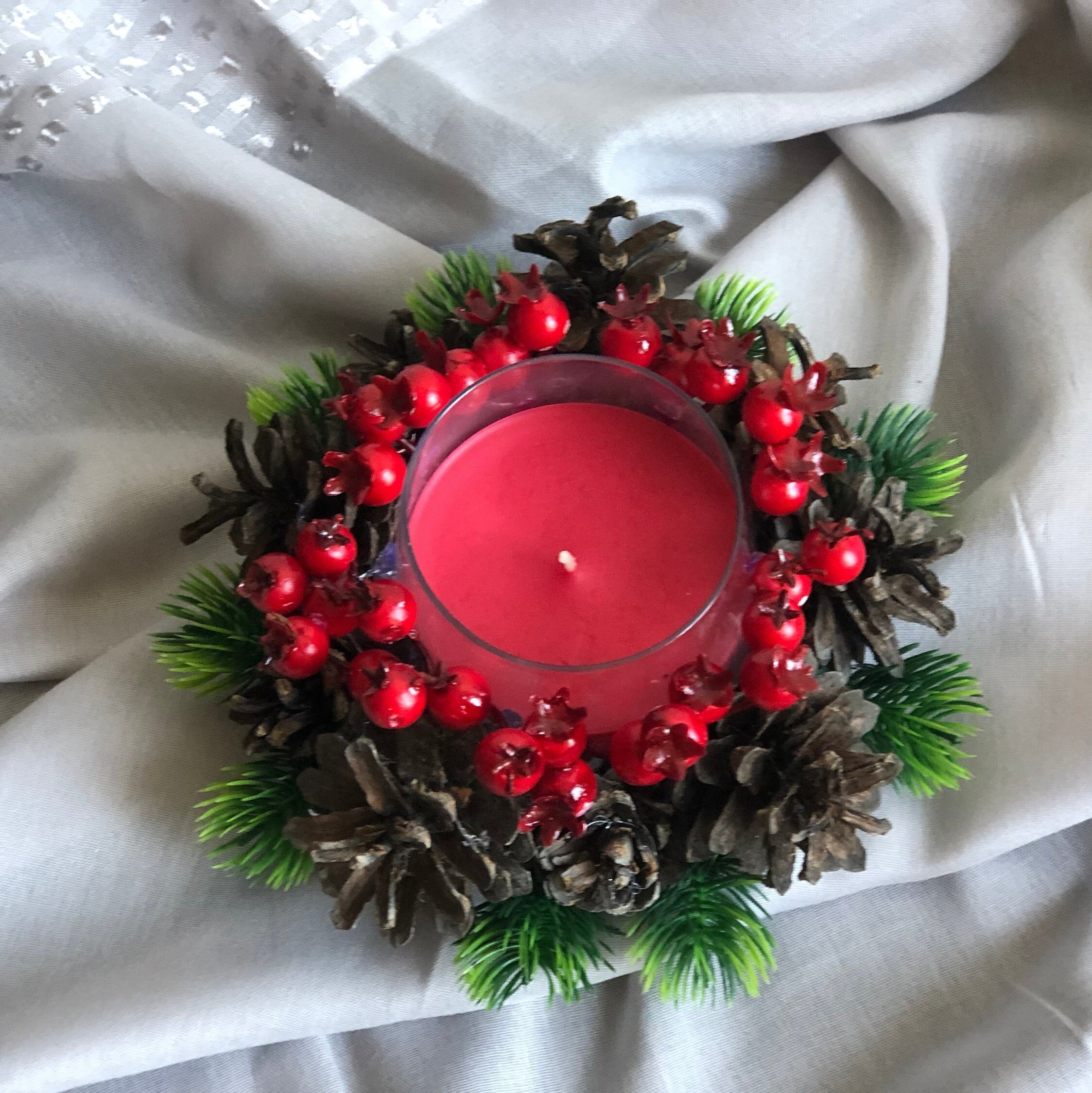 Christmas 2024 candle centerpieces