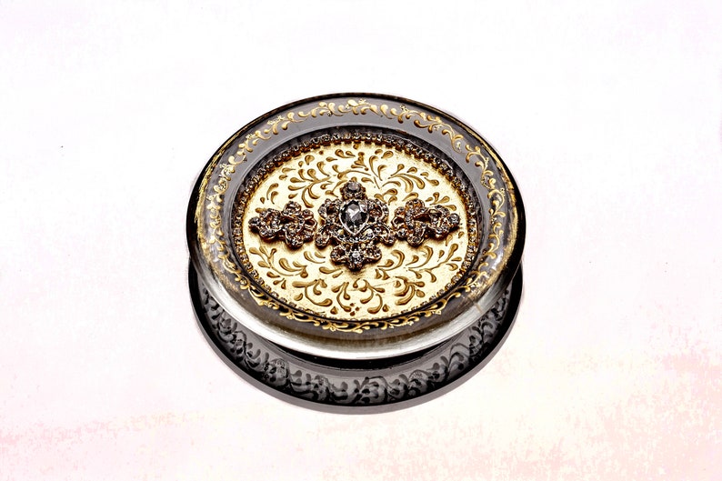 3 Gold Unity Candle Holder Set Golden Wedding Gold Unity Etsy