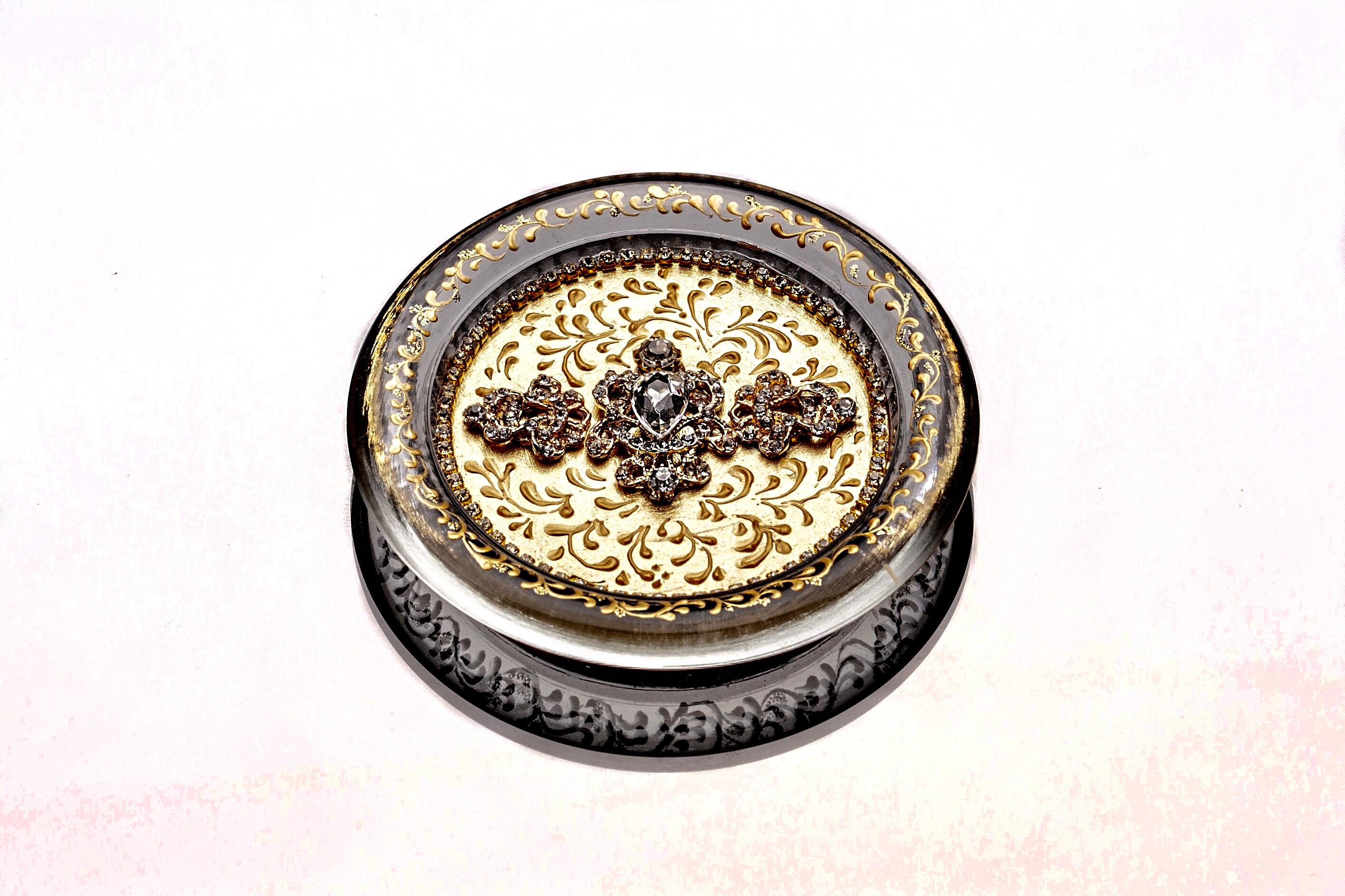 3 Gold Unity Candle Holder Set Golden Wedding Gold Unity Etsy