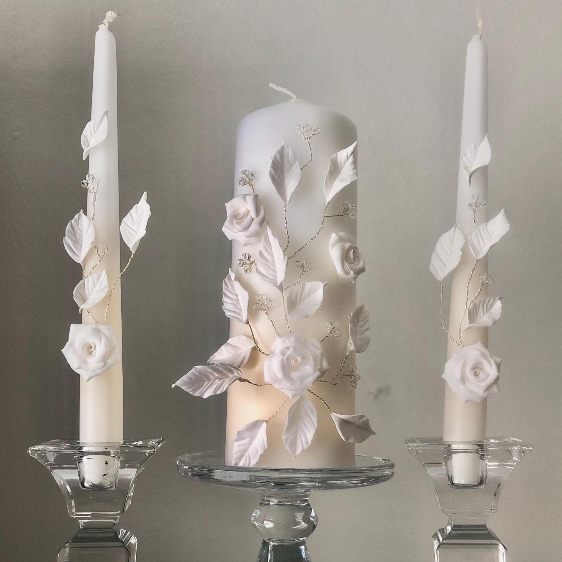Portacandele Staccabile Elegante In Ferro, Bianco E Nero, Per Matrimoni E Feste – Decora Con Stile