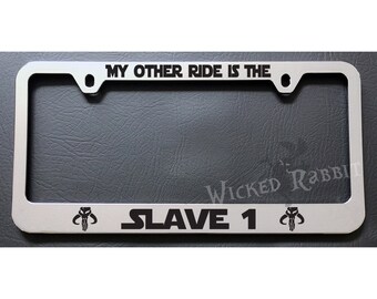 Star Wars The Force Is Strong With This One Custom License Plate Frame