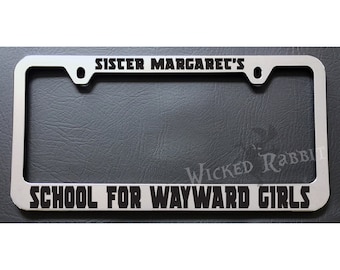 Black METAL Finding Francis License Plate Frame Auto Accessory Deadpool