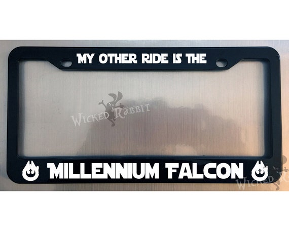 millennium falcon license plate ideas