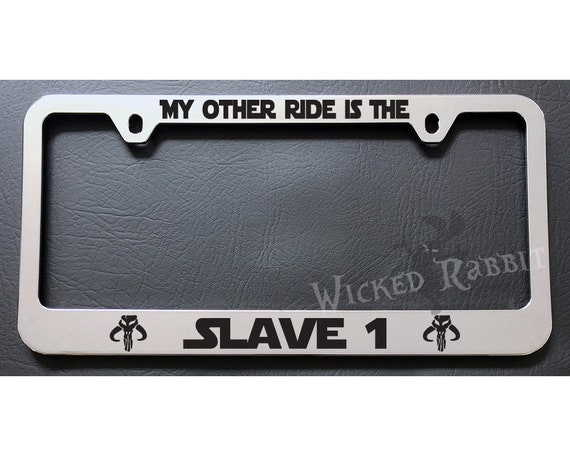 boba fett license plate frame