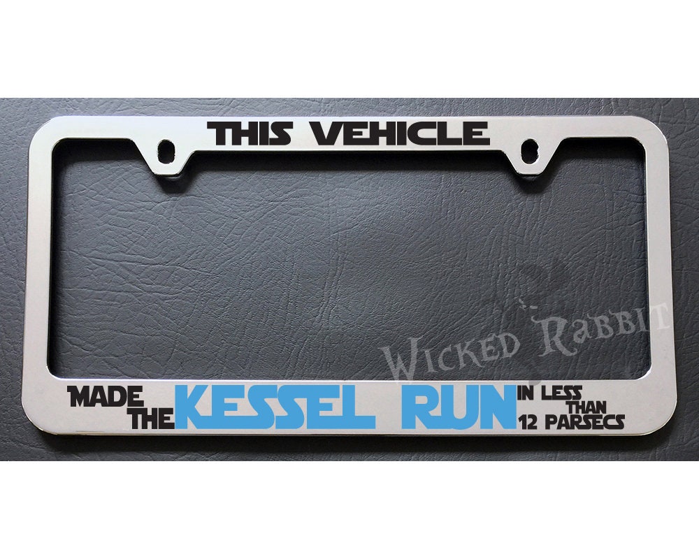 METAL Trust Me I'm a Jedi black metal License Plate Frame METAL Trust Me I'm a Jedi black metal License Plate Frame