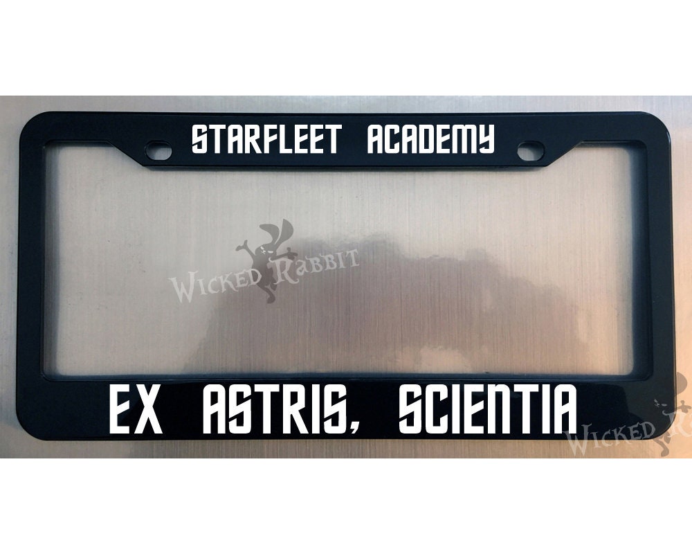 Starfleet Academy Ex Astris Scientia Star Trek Glossy Black Etsy Ireland