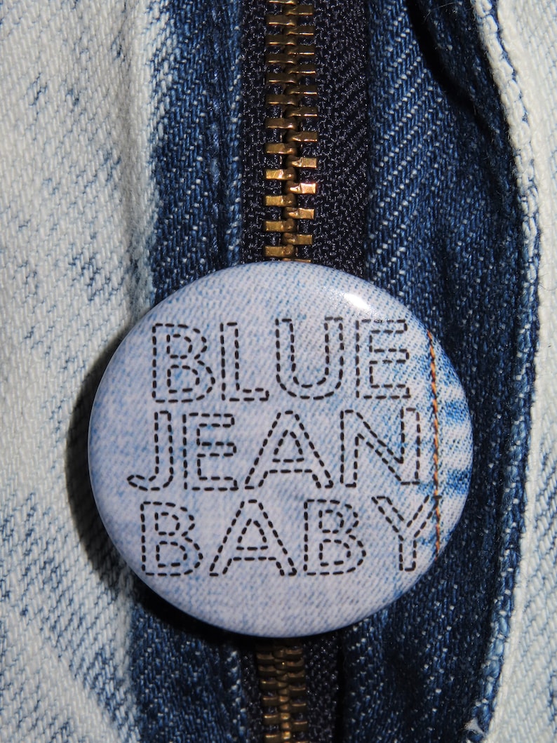 Elton John 1.5 Pinback Button or Magnet Blue Jean Baby