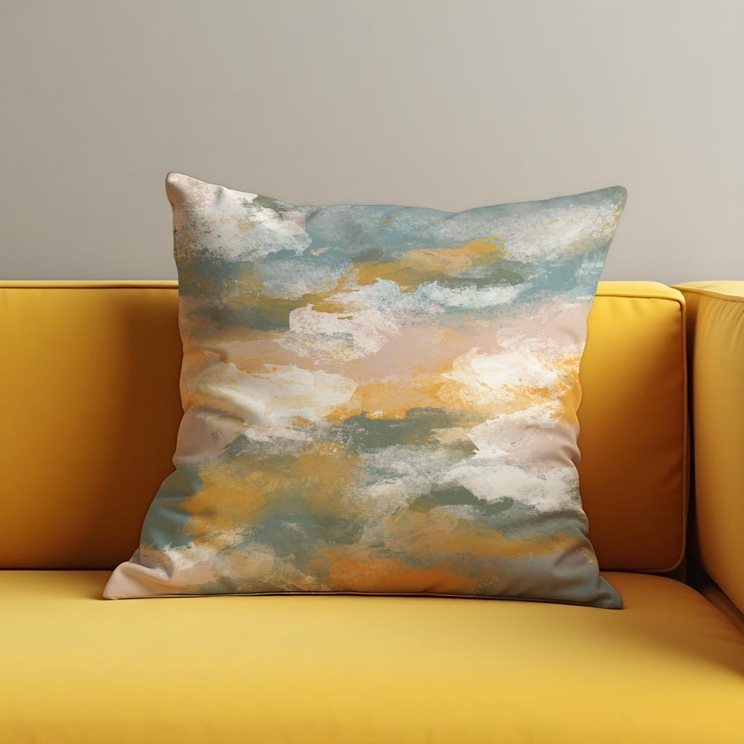 モダン紅型】葵に流水、梅、菖蒲 青紫 (クッションカバー) | モダン紅型 おかめ工房 水彩装飾スロー枕カバークッションカバーby Ambesonne、Sketchyモダンブレーンストーミングwith Brushstro