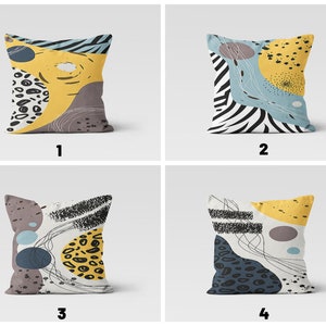 Abstract Colourful Pillow Cover, Modern Geometric Cushion Case, Geometric Living Room Decoration, Bohemian Bedroom Throw Pillow Top
