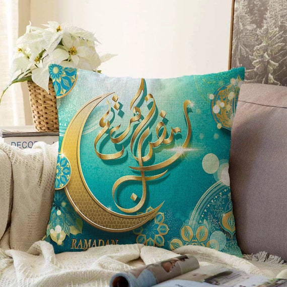 Housses de coussin Ramadan, Coussin islamique, Coussins Ramadan Kareem,  Dessus de coussin imprimé lettre arabe, Cadeau Ramadan Moubarak, Décoration  musulmane -  Canada