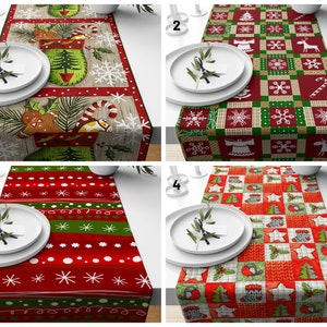 Christmas Table Runner/Xmas Table Cloth/Winter Trend Table Top/Xmas Trend Table Decor/Snowflake Table Runner Home Decor
