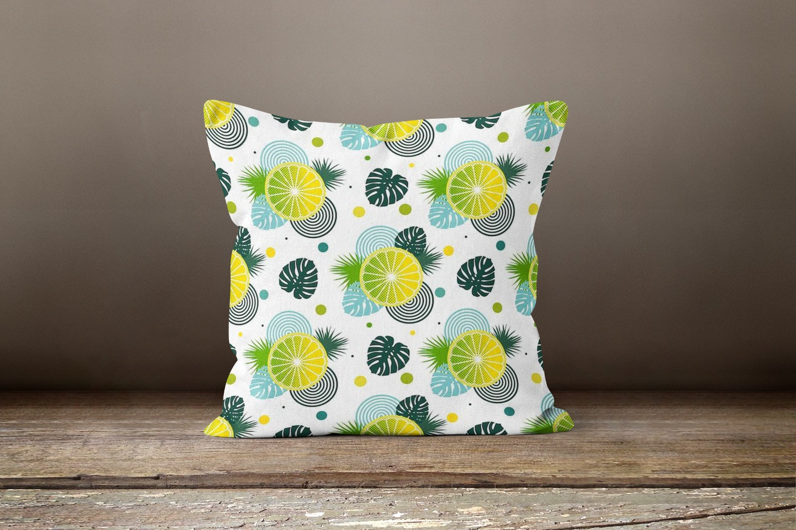 Watermelon Throw Pillow Covers Set Of 4 - 18x18 Inch Summer Decor For Sofa & Couch