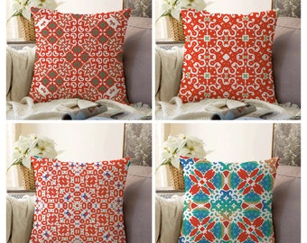 Peacock Embroidery Cushion Cover