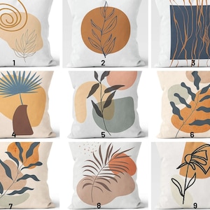 Abstract modern design pillow case/Decorative garden cushion cover/Pastel colors home,garden decoration/Sofa flower,leaf,twig design pillow