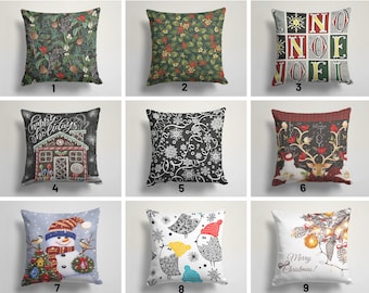 Weihnachtskissenbezug/Winter Trend Kissenbezug/Dekorativer Winter Kissenbezug/Weihnachtsbaum und Schneeflocke Kissenbezug/Weihnachtsdeko