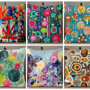 Abstract Pillow Case/Floral Modern Cushion Cover/Rustic Cozy Home Decoration Cushion Cover/Housewarming Gift/Gift For Him/Sofa Cushion Cover