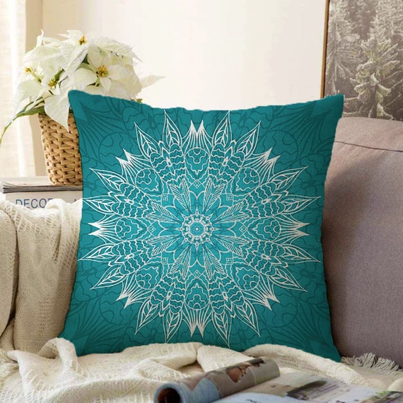 Teal blue cushion clearance covers