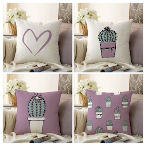 Succulent pillow best sale cover
