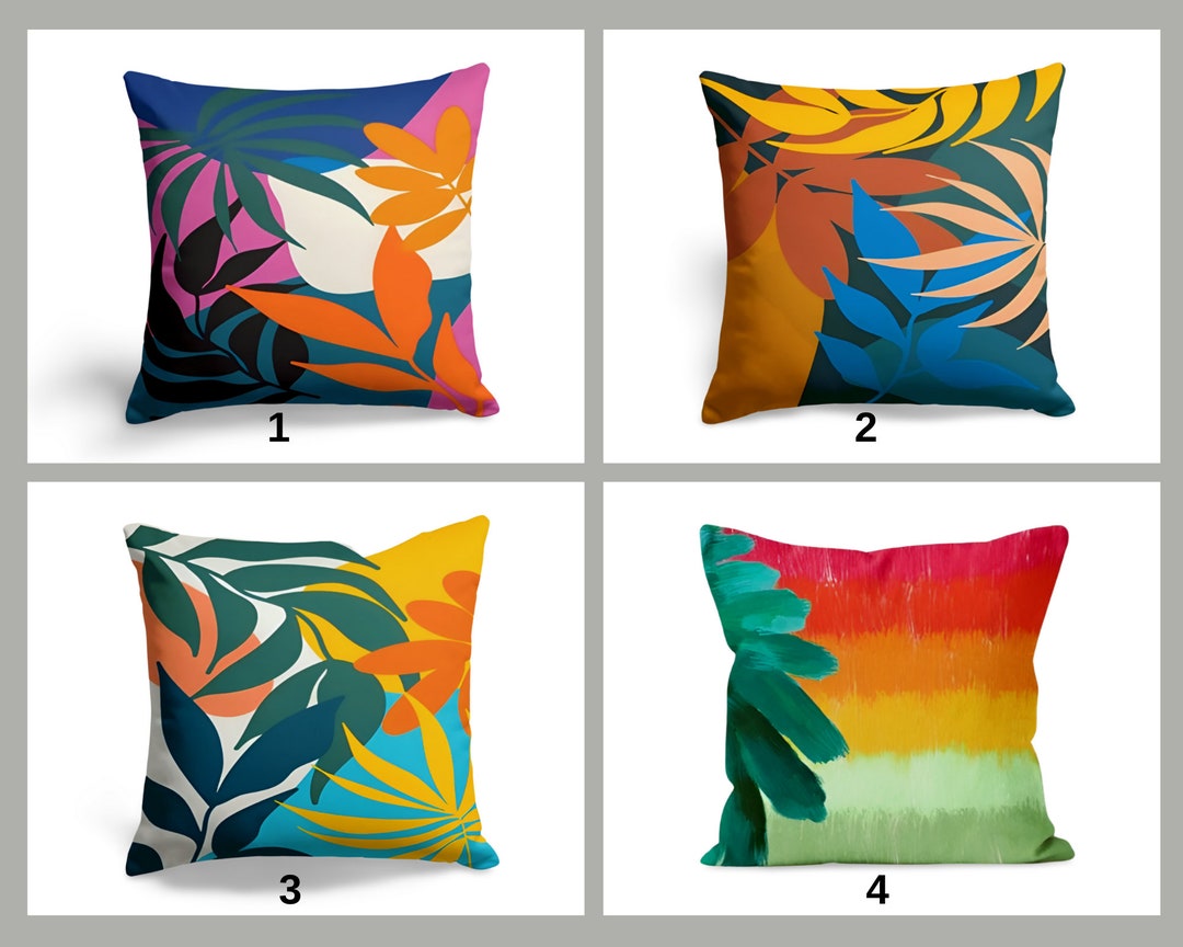 Japanese Flower Painting Throw Pillow Insert East Urban Home Size: 14 x 14,  Fill Material: Poly Fill, Color: Rainbow - Yahoo Shopping