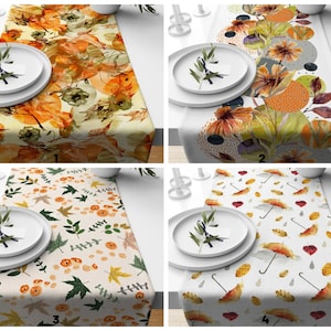 Herfsttrend tafelloper/Herfsttrend tafelloper/Halloween keukenloper/Hallo herfst tafelblad/Housewarming bladeren tafelloper/cadeau voor haar