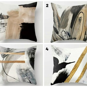 Abstract Cushion Cover/Art Print Pillow Case/Modern Decorative Cushion/Farmhouse Style Boho Cushion Cover/Minimalist Pillow Covers