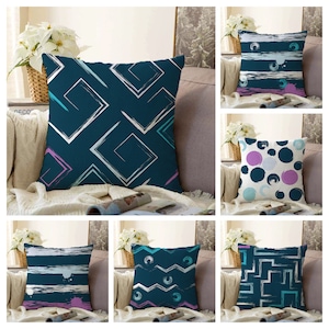 Geometric Modern Cushion Cover, Stripe Pillow Case, Living Room Decoration, Bedroom Throw Pillow Top, Gift For Her, Housewarming Gift,