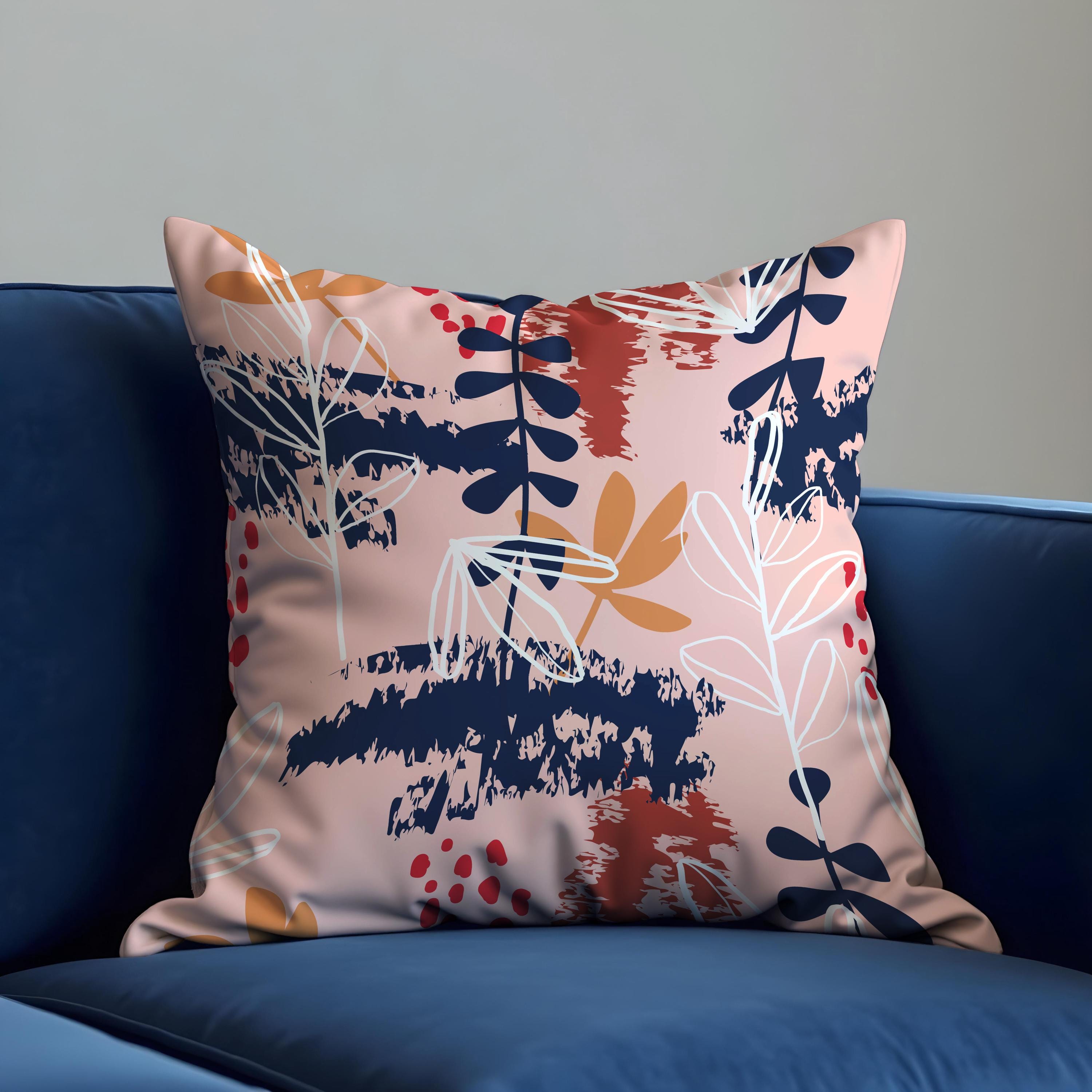 Sage Green and Navy Pillow Covers UK