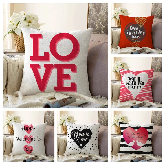 Valentine's day pillow clearance covers