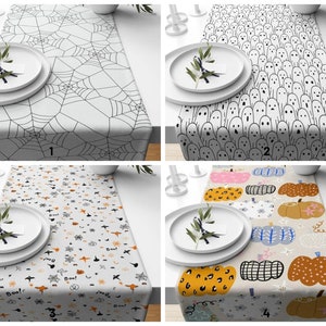 Spider Web Table Runner/Ghost Character Table Runner/Halloween Themed Table Runner/Halloween Pumpkin Table Cloth/Halloween Decoration