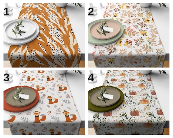 runner da tavolo decorativo Tovaglia in stile carino con foglie di