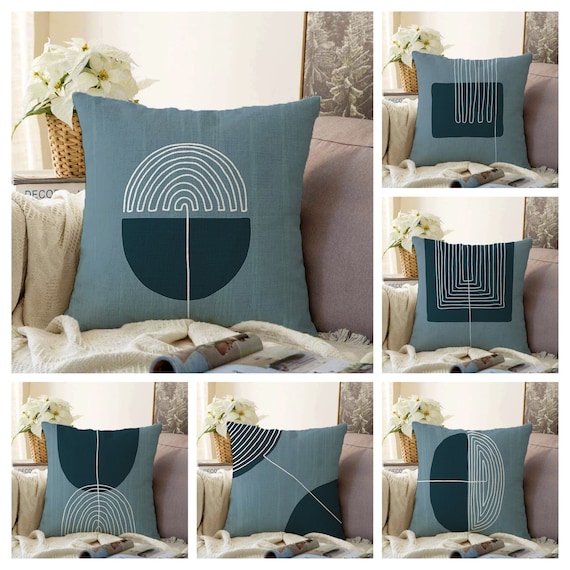 Cushion Cover navy line